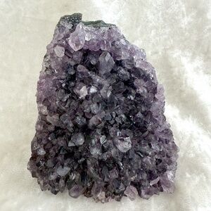 Rich Purple Amethyst Crystals Geode - 4 inches